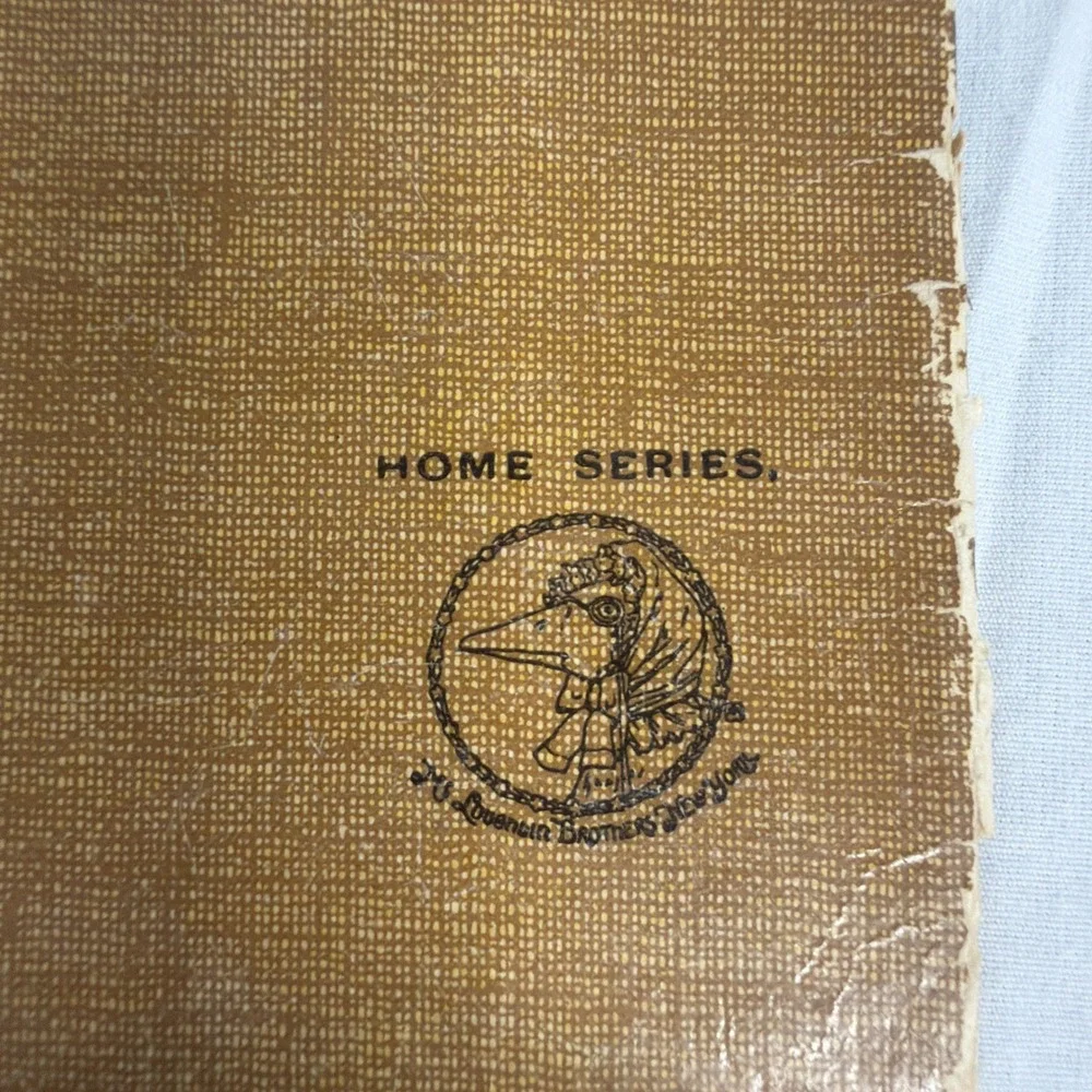 Antique Puss in Boots Linen Book 1907 McLoughlin Bros Home Series Vintage